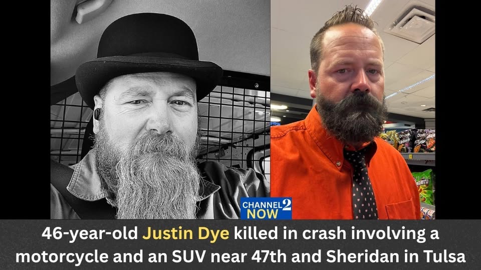 Justin Dye Obituary: Tulsa Motorcyclist Killed in Crash Near 47th and Sheridan After SUV Allegedly Failed to Yield